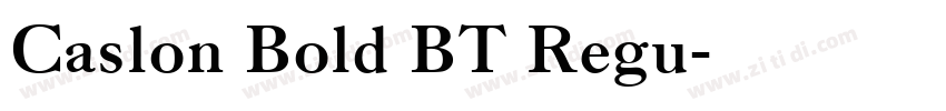 Caslon Bold BT Regu字体转换